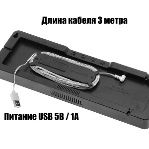 Часы настенные электронные с температурой и пультом Орбита OT-CLW18 Зеленые