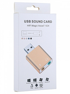 Орбита OT-PCA01 адаптер звука для ПК (7.1)