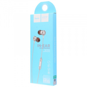 HOCO M16 Серебро наушники вакуум - гарнитура (3.5мм)