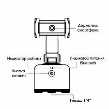 Apai Genie II Черная вращающаяся панорамная головка
