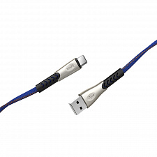 HOCO U48 Синий кабель USB 2.4А (TYPE C) 1.2м