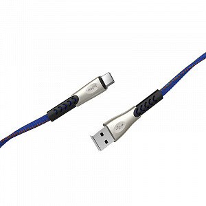 HOCO U48 Синий кабель USB 2.4А (TYPE C) 1.2м