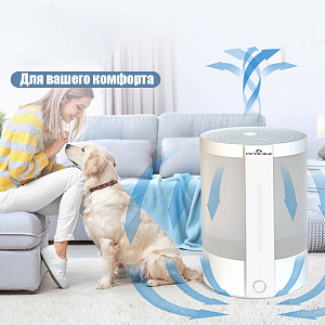 Увлажнитель воздуха для дома настольный с подсветкой Огонёк 2л OG-HOM08