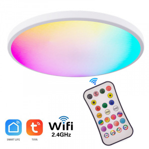 Умный светильник потолочный круглый с пультом RGB Огонёк OG-LDP31 Wi-Fi