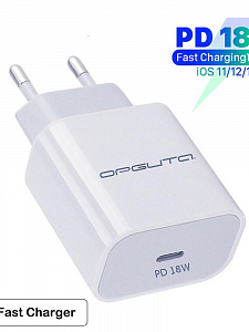 Быстрая зарядка для iphone USB-C 20 Вт, зарядное устройство Орбита OT-APU41 Белая