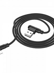 HOCO X46 Черный кабель USB 2.4A (iOS Lighting) 1м