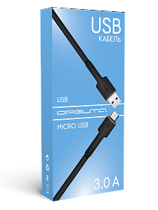 Орбита OT-SMM56 Белый кабель USB 3A (microUSB) 1м