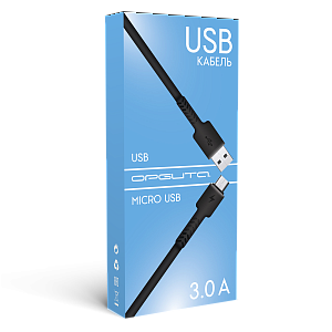 Орбита OT-SMM56 Белый кабель USB 3A (microUSB) 1м