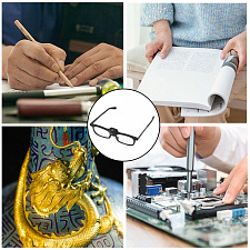 Очки лупа увеличительные с фонариком +2.5 Орбита OT-INL84