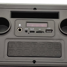 Орбита OT-ERM14 Черная караоке система с RGB подсветкой (2 микр, Bluetooth 5.0)