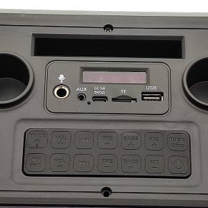 Орбита OT-ERM14 Черная караоке система с RGB подсветкой (2 микр, Bluetooth 5.0)