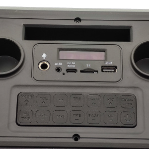 Орбита OT-ERM14 Черная караоке система с RGB подсветкой (2 микр, Bluetooth 5.0)