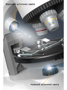 Микроскоп детский для наблюдения с кейсом в виде столика Орбита OT-INL83