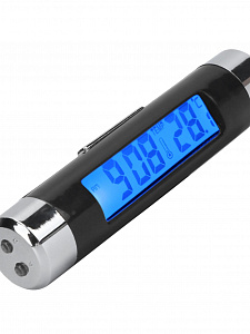 Часы автомобильные электронные с термометром Орбита OT-CLC01