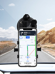 Держатель для телефона автомобильный на присоске TDS TS-CAA56 Черный