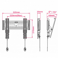 NB C1-T кронштейн для LCD/LED (17-37")