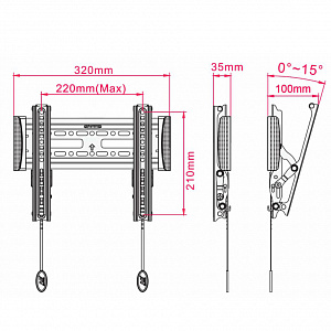 NB C1-T кронштейн для LCD/LED (17-37")