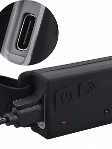 Фонарь налобный, фонарик аккумуляторный Следопыт PT-FLG46