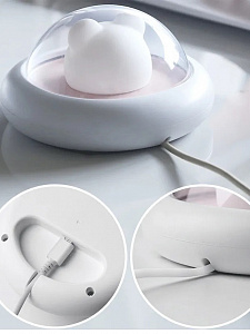 Ночник детский аккумуляторный мышка Огонёк OG-LDP21 Теплый желтый