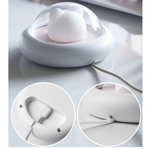 Ночник детский аккумуляторный мышка Огонёк OG-LDP21 Теплый желтый