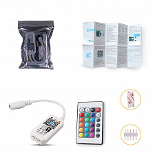 Огонек OG-LDL25 LED контроллер DC 5-28В (Wi-Fi, RGB, 4PIN, пульт)