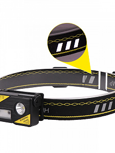 Патриот PT-FLG27 фонарь налобный (1L, аккум, дат.движ)