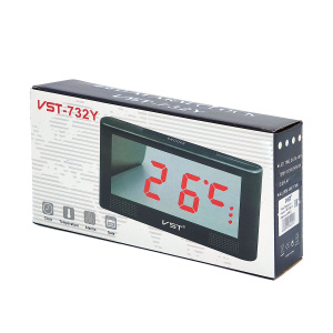 VST 732Y-1 Красные часы настольные (без блока)