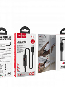 HOCO S13 Черный кабель USB 2.4A (TYPE C) 1.2м