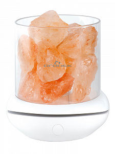 Светильник декоративный настольный ночник RGB с кристаллами соли Огонёк OG-LDP23