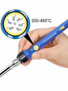 Паяльник электрический с терморегулятором, набор 22 в 1 Помощник PM-INP32