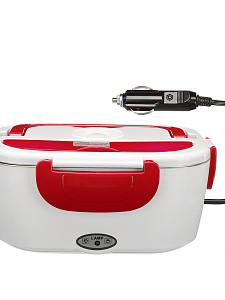 Ланч бокс для еды с подогревом в авто 12/220В Огонёк OG-HOG02 Красный