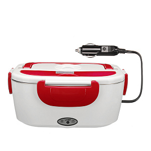 Ланч бокс для еды с подогревом в авто 12/220В Огонёк OG-HOG02 Красный