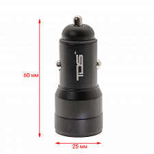Зарядка в прикуриватель PD/QC 3.0 TDS TS-CAU55