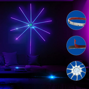 Светодиодная Bluetooth лента Фейерверк с пультом Огонёк OG-LDL39 30см