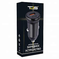 TDS TS-CAU39 ЗУ авто USB (PD20W+QC3.0, 3000mA)