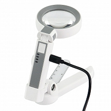 Лупа ручная, лупа настольная увеличительная с подсветкой Орбита OT-INL93