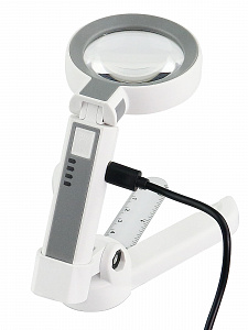 Лупа ручная, лупа настольная увеличительная с подсветкой Орбита OT-INL93