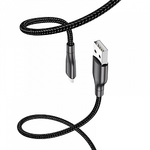 BOROFONE BX45 Черный кабель USB 2.4A (microUSB) 1м