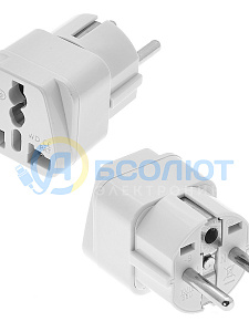 Орбита OT-ELS02 Белый переходник сетевой (16А) (УПАКОВКА 10шт)