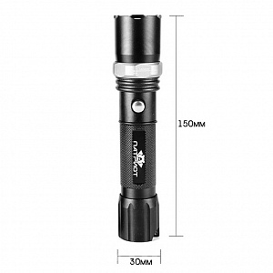 Патриот PT-FLR07 фонарь ручной (1L, 18650.,ZOOM)