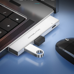 Орбита OT-PCR24 Серый концентратор USB 2.0 (2*USB+Type-C)