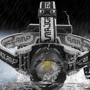 Патриот PT-FLG43 фонарь налобный (1L, 2*18650, ZOOM)