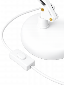 Огонек OG-LDP35 Белый светильник настольный (E27) НЕ В ЗАВОДСКОЙ КОРОБКЕ