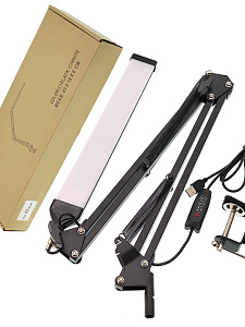 Лампа настольная для школьника на струбцине Огонёк OG-LDP37