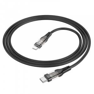 BOROFONE BU37 Черный кабель PD20W (iOS Lighting-TYPE-C) 1.2м