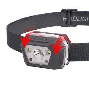 Патриот PT-FLG39 фонарь налобный (3L, аккум, дат.движ)