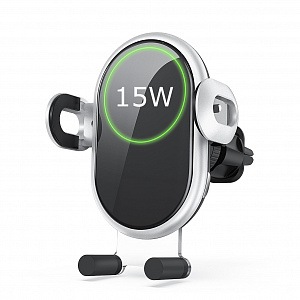 EZRA HL36 Держатель для смартфонов + беспроводное ЗУ 15W (в воздуховод)