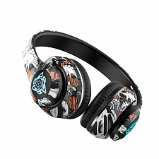 Наушники беспроводные Bluetooth с микрофоном и радио Орбита OT-ERB48 Черные