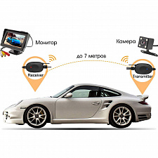 TDS TS-CAV35 Монитор 2 канала и камера автомобильные в наборе (4.3",800*480,9-32В)