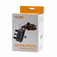 Держатель для телефона автомобильный на присоске TDS TS-CAA56 Черный